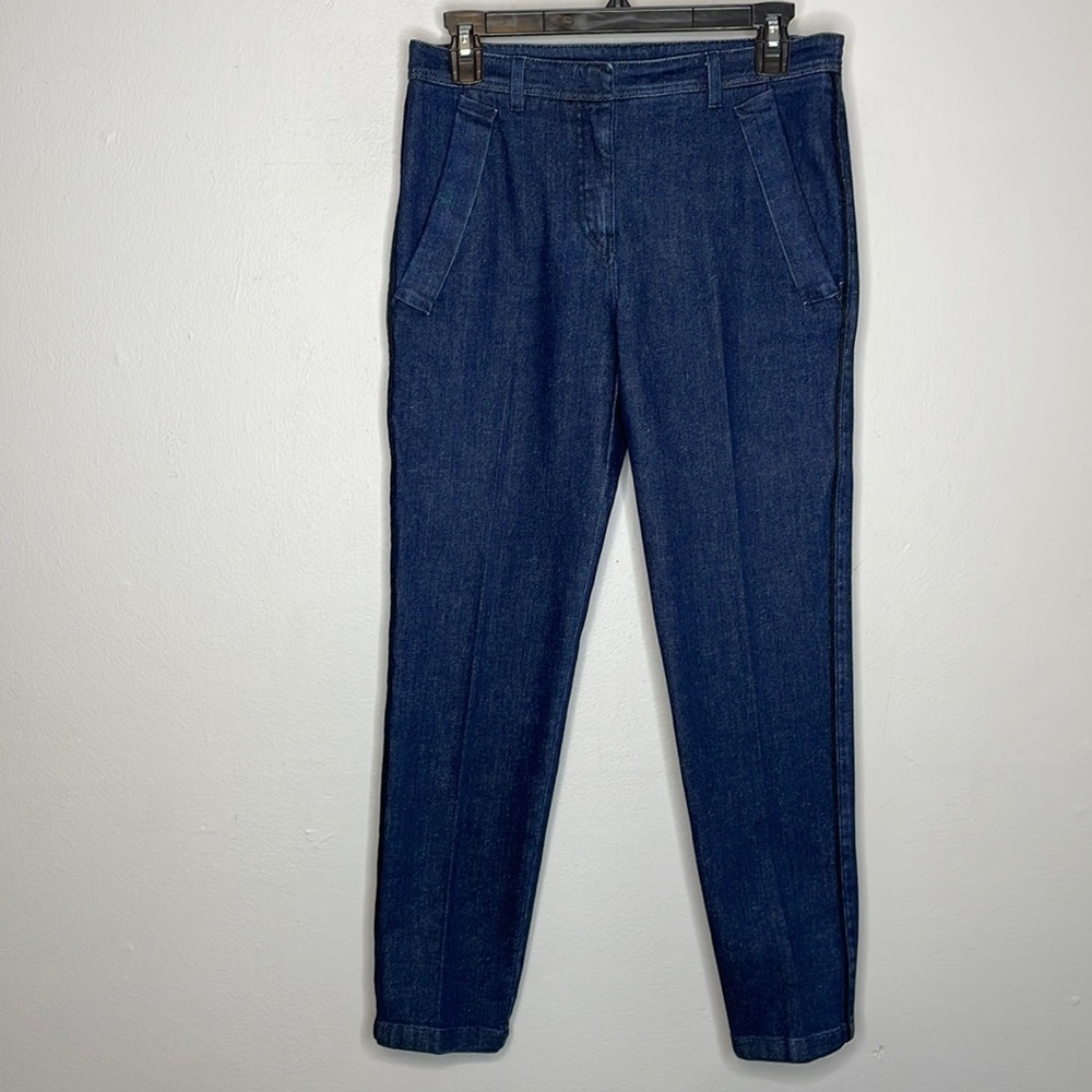 No21‎ Numero Ventuno | Dark Wash Ventuno Ankle Jeans Piping Details Size 26